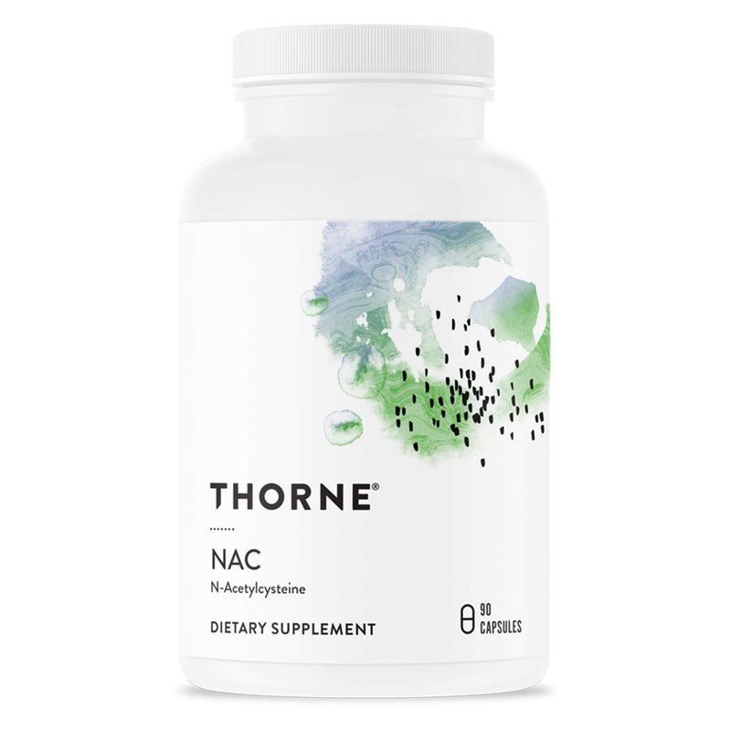 [Australia] - THORNE NAC - N-Acetylcysteine - 500mg - Supports Respiratory Health and Immune Function; Promotes Liver and Kidney Detox - 90 Capsules 
