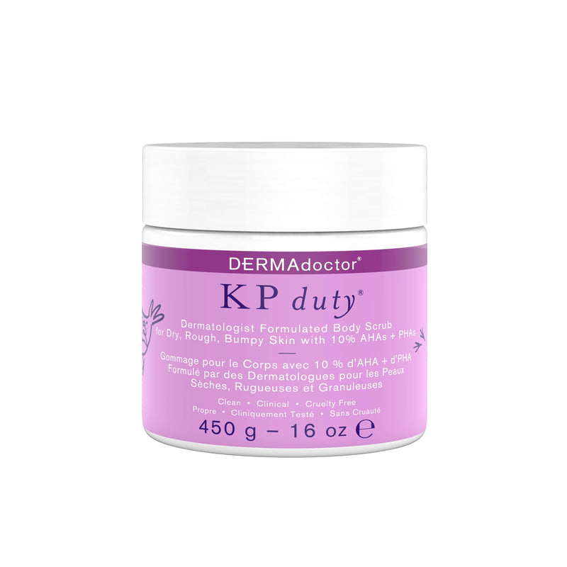 [Australia] - DERMAdoctor KP Bump Eraser Body Scrub Dermatologist Formulated Exfoliant | Keratosis Pilaris Treatment For Dry And Bumpy Skin 10% AHAs + PHAs - 16 fl oz KP SCRUB 16 OZ 