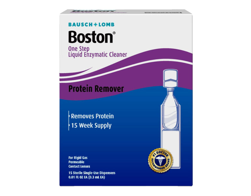 [Australia] - Boston One Step Liquid Enzymatic Cleaner ‚Äì Protein Remover for Rigid Gas Permeable Contact Lenses, 15-Week Supply 