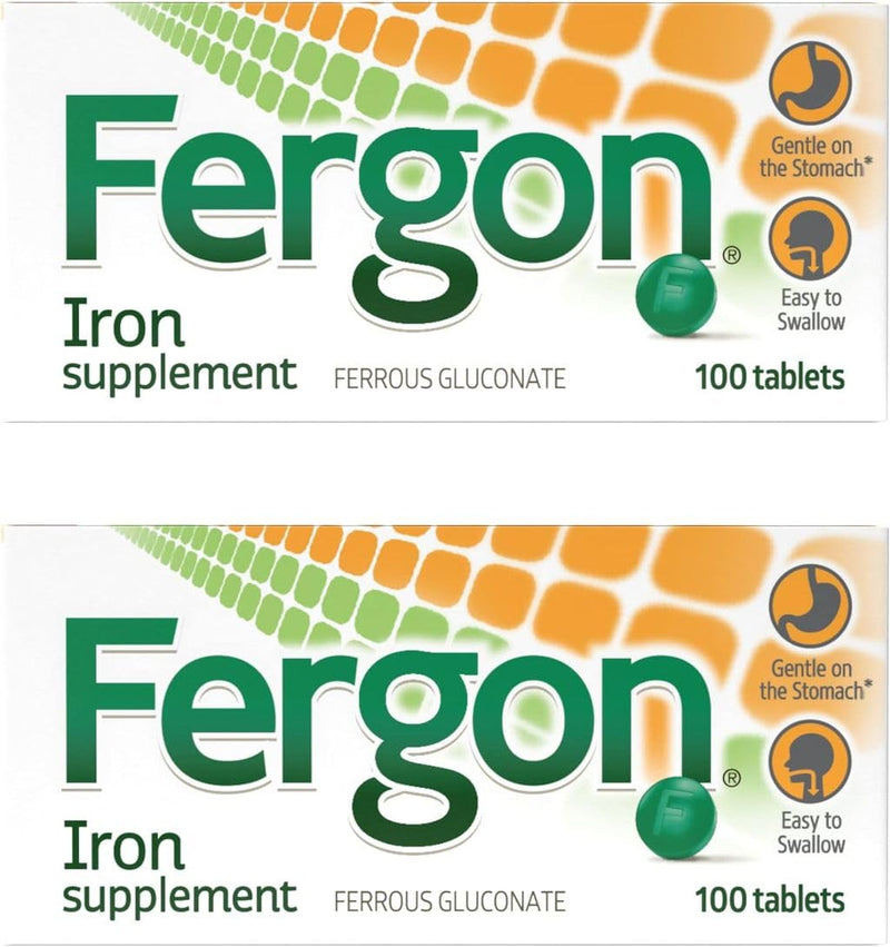 [Australia] - Fergon High Potency Iron Highly Soluble & Easily Digested, 27 mg Iron, 100 Tablets 