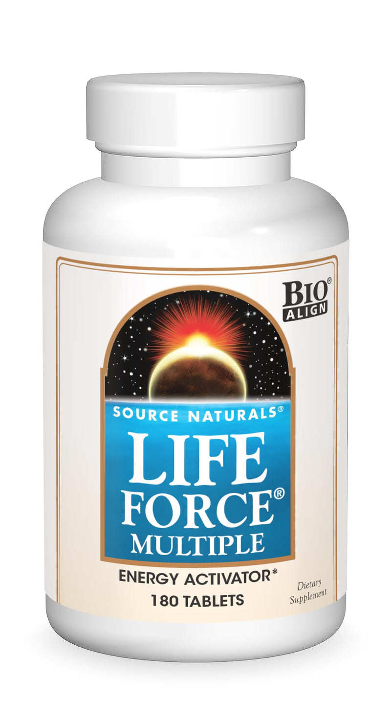Source Naturals Life Force Multiple, Energy Activator* - 180 Tablets 180 Count (Pack of 1)