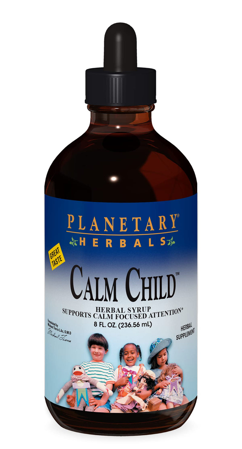 [Australia] - Planetary Herbals Calm Child Herbal Syrup - Includes Soothing Botanicals Chamomile, Lemon Balm, Catnip & More - 8oz 