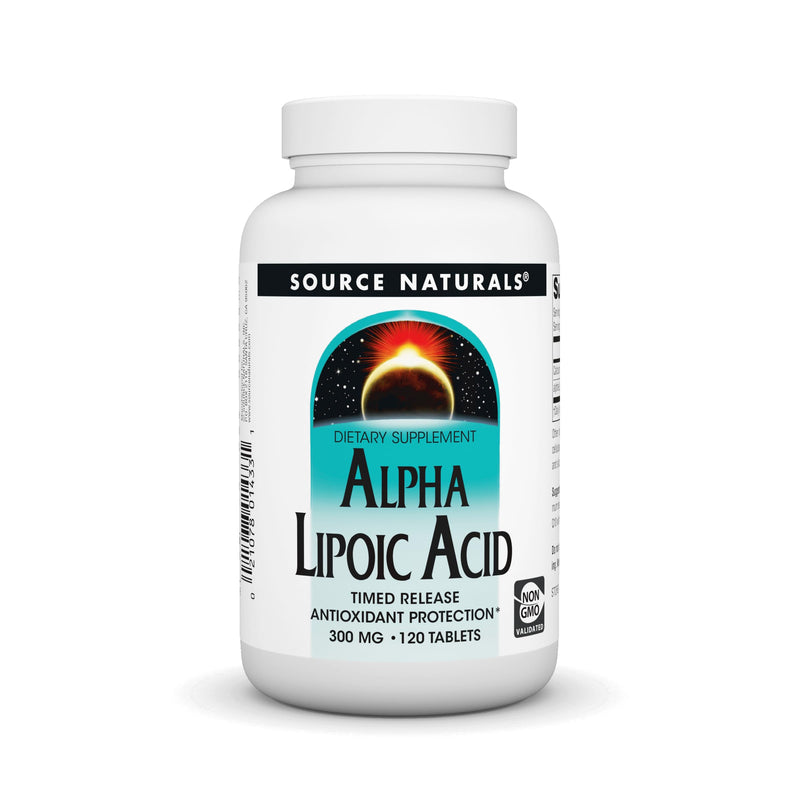 [Australia] - Source Naturals Alpha Lipoic Acid, Time Released Antioxidant Protection* - 120 Time Release Tablets 120 Count (Pack of 1) 
