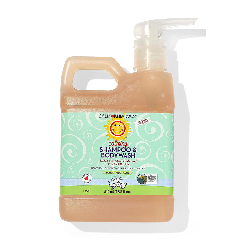 [Australia] - California Baby Calming Lavender Shampoo and Body Wash | 100% Plant-Based (USDA Certified) | Allergy Friendly | Baby Soap and Toddler Shampoo for Dry, Sensitive Skin | 517 mL / 17.5 fl. oz 17.5 Fl Oz (Pack of 1) 