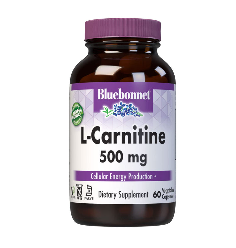 [Australia] - BlueBonnet L-Carnitine 500 mg Vitamin Capsules, White, 60 Count 1 