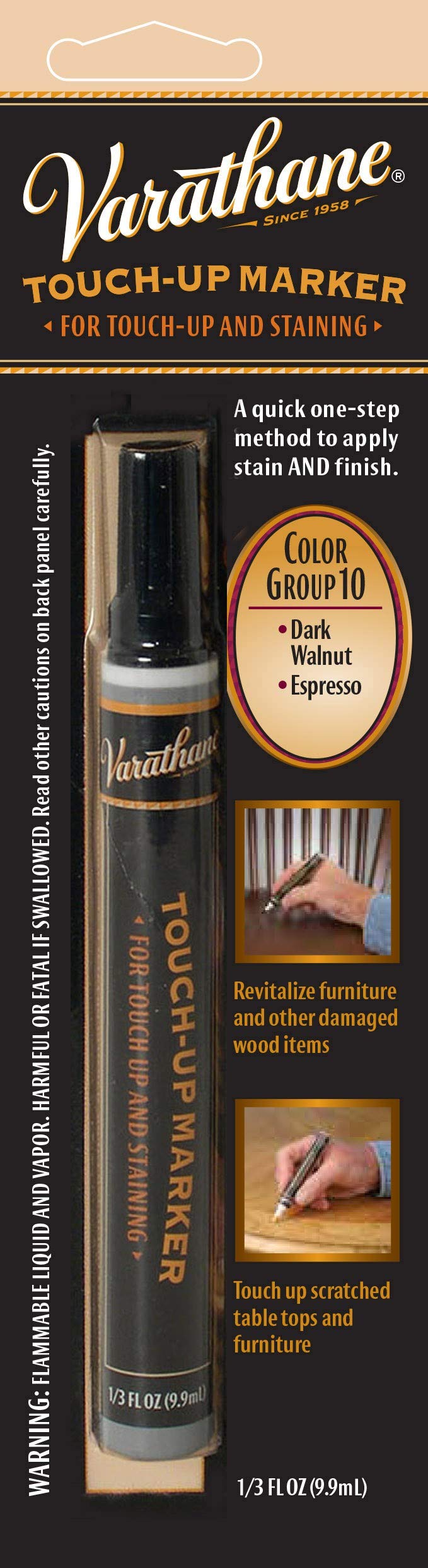 [Australia] - Rust-Oleum Varathane 215361 Wood Stain Touch-Up Marker For Dark Walnut, Espresso 