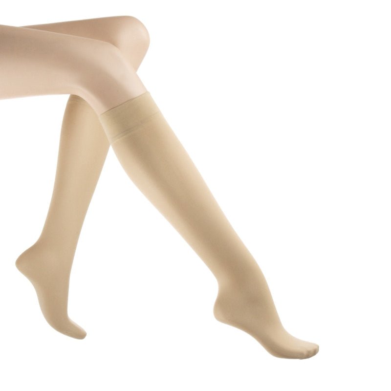 [Australia] - Jobst Women's Light Support Solid Trouser Socks, Pair 