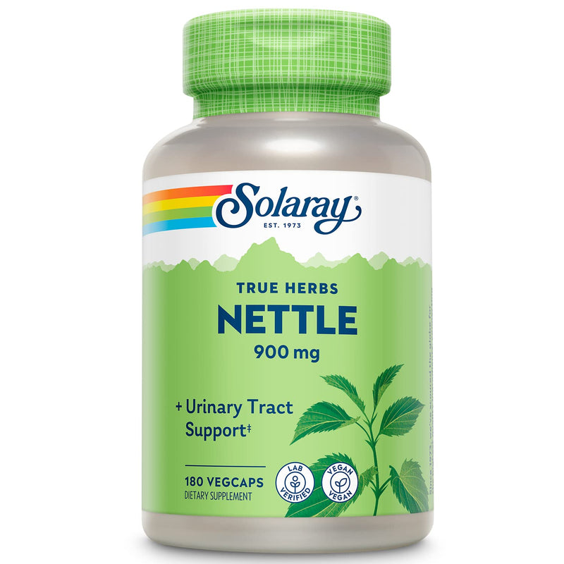 [Australia] - SOLARAY Nettle Leaf 450mg Healthy Kidney, Urinary & Prostate Support Traditional Use for Healthy Allergy Response & Respiratory Wellness 180 CT 180 Count (Pack of 1) 