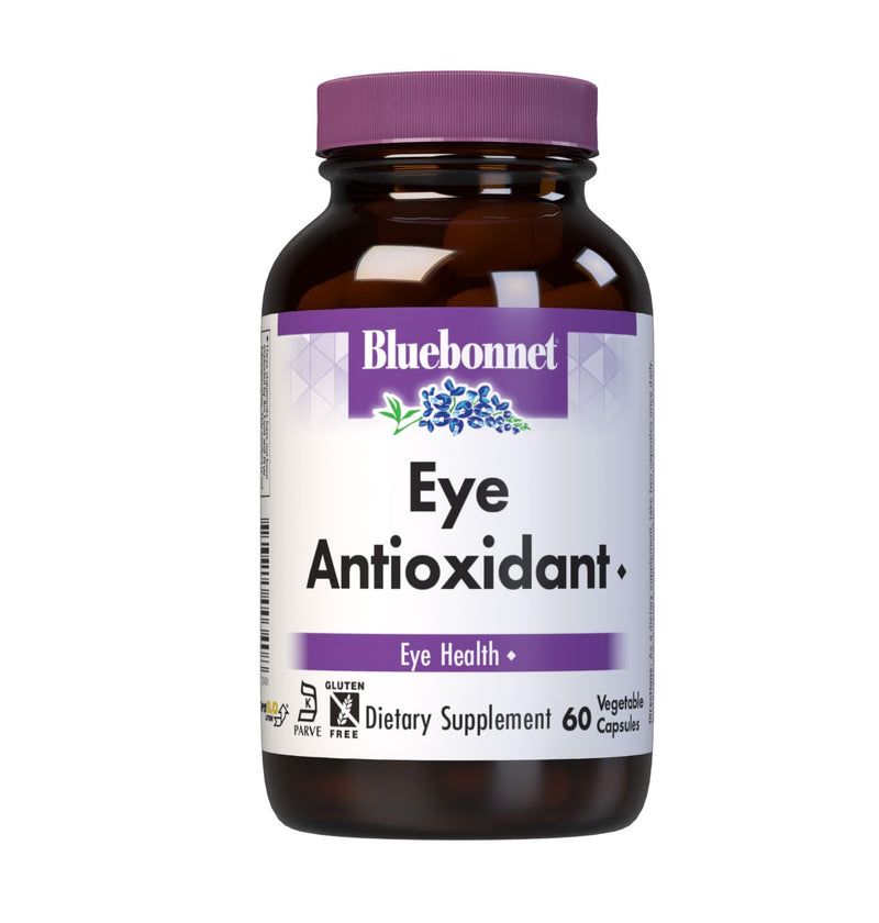 BlueBonnet Eye Antioxidant with Zeaxanthin Formula Vegetarian Capsules, 60 Count | Gluten-Free Eye Care for Women & Men; Non-GMO, Gluten-Free