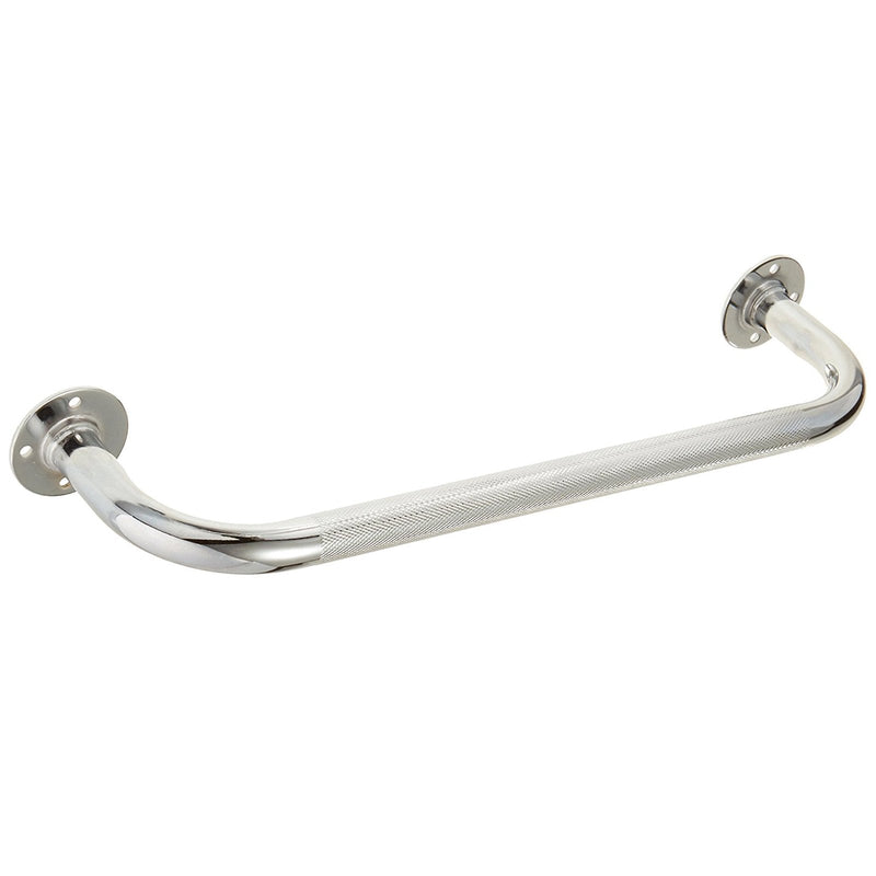 [Australia] - Sammons Preston Chrome Grab Bar, Easy Grip Support Bars for Bathrooms, Stairwells, Laundry Room, Kitchen, Slip Prevention for Elderly, Handicapped, Disabled, 18"L X 4-3/4" from Wall 18"L X 4-3/4" 