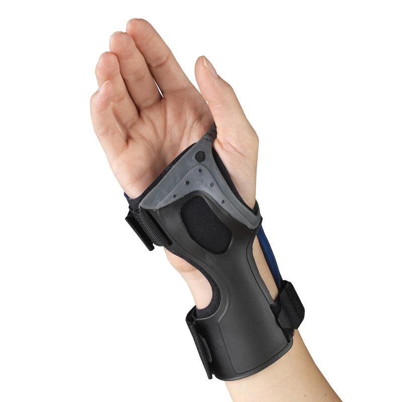 [Australia] - OTC Wrist Brace, Molded Exoskeleton, Low-Profile, Exolite, Medium Black (Right Hand) 