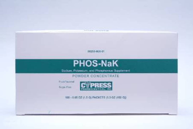Cypress Pharmaceutical Inc Phos-Nak Powder - 100/box - Qty of 100 - Model OTC00601