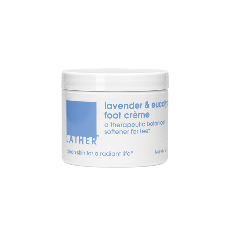 LATHER Foot Cream - Moisturizing & Nourishing Cracked Heel Repair for Smooth, Soft Feet - Pedicure Foot Spa - Aromatherapy Foot Lotion For Dry Cracked Feet - 4 Oz