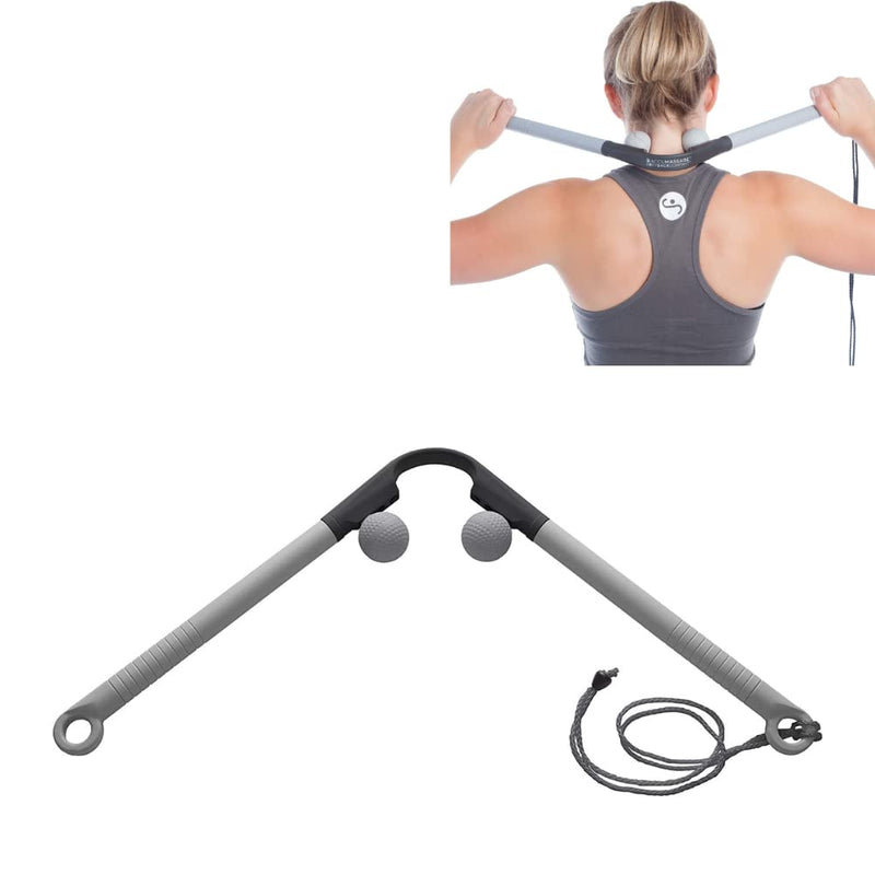 [Australia] - Body Back AccuMassage - Dual Pressure Point Massage Tool & Massage Hammer - 2 in 1 Design - Shiatsu Neck Massager Tool, Golf Ball Percussion Massager for Deep Tissue AccuMassage - 1-pack 