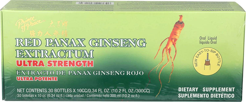 [Australia] - Prince of Peace Red Panax Ginseng Extractum Ultra Strength, 0.34 Fl Oz (Pack of 30) 