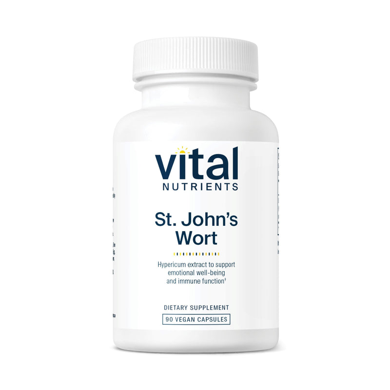 [Australia] - Vital Nutrients St John's Wort 300mg | Vegan Supplement to Promote Overall Well-being and Healthy Outlook* | Potent .3% | Gluten, Dairy and Soy Free | Non-GMO | 90 Capsules 