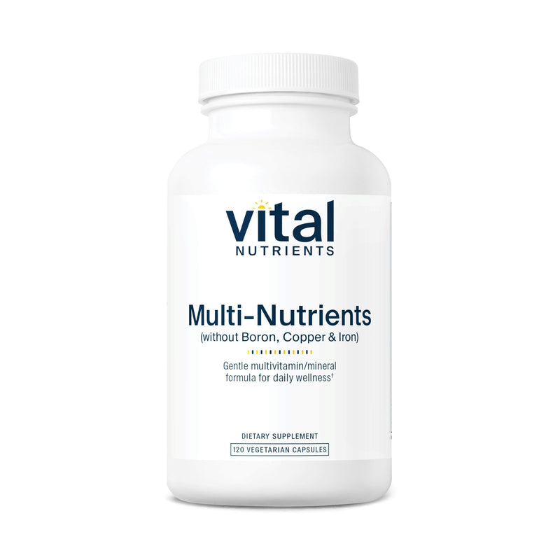 Vital Nutrients Multi-Nutrients 5 Ultra Antioxidant Formula - Boron, Copper, and Iron Free - Vegetarian Daily Multivitamin and Mineral - Gluten, Dairy, Soy Free - Non-GMO - 120 Capsules