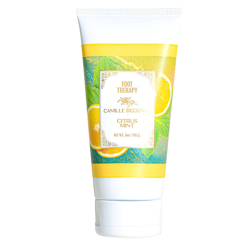 [Australia] - Camille Beckman Foot Treatment Moisturizing Cream, Citrus Mint, 6 Ounce 