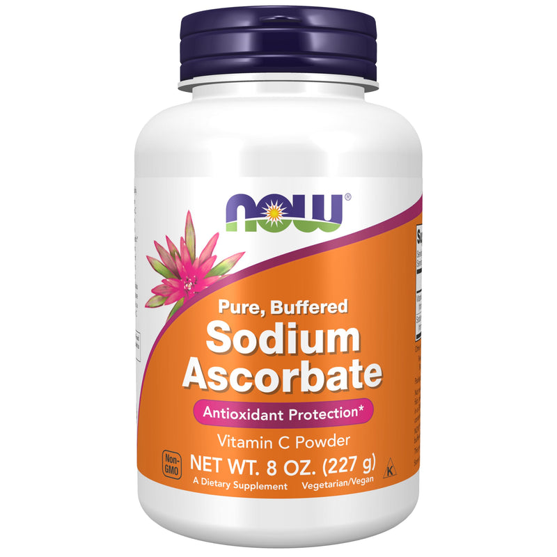 NOW Supplements, Sodium Ascorbate Powder, Buffered, Antioxidant Protection*, 8-Ounce Unflavored 8 Ounce Powder
