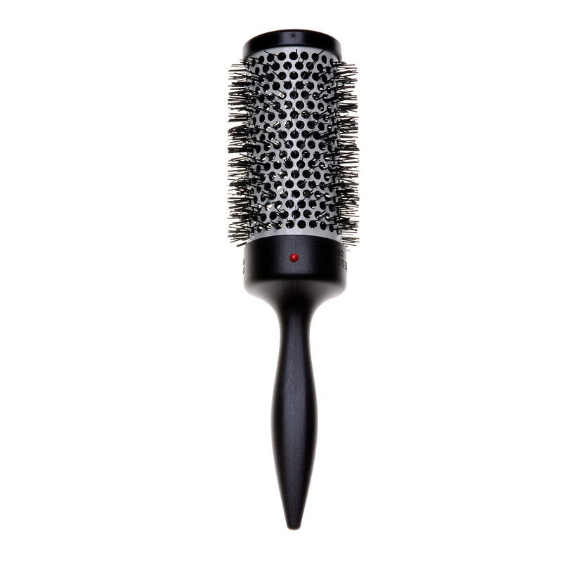 Denman Thermo Ceramic Hourglass Hot Curl Brush - Hair Curling Brush for Blow-Drying, Straightening, Defined Curls, Volume & Root-Lift - Gray Large