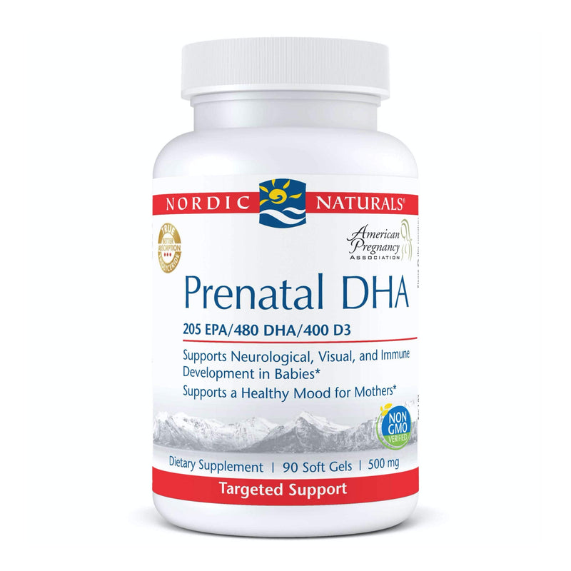 [Australia] - Nordic Naturals Pro Prenatal DHA, Unflavored - 830 mg Omega-3 + 400 IU Vitamin D3-90 Soft Gels - Supports Brain Development in Babies During Pregnancy & Lactation - Non-GMO - 45 Servings 