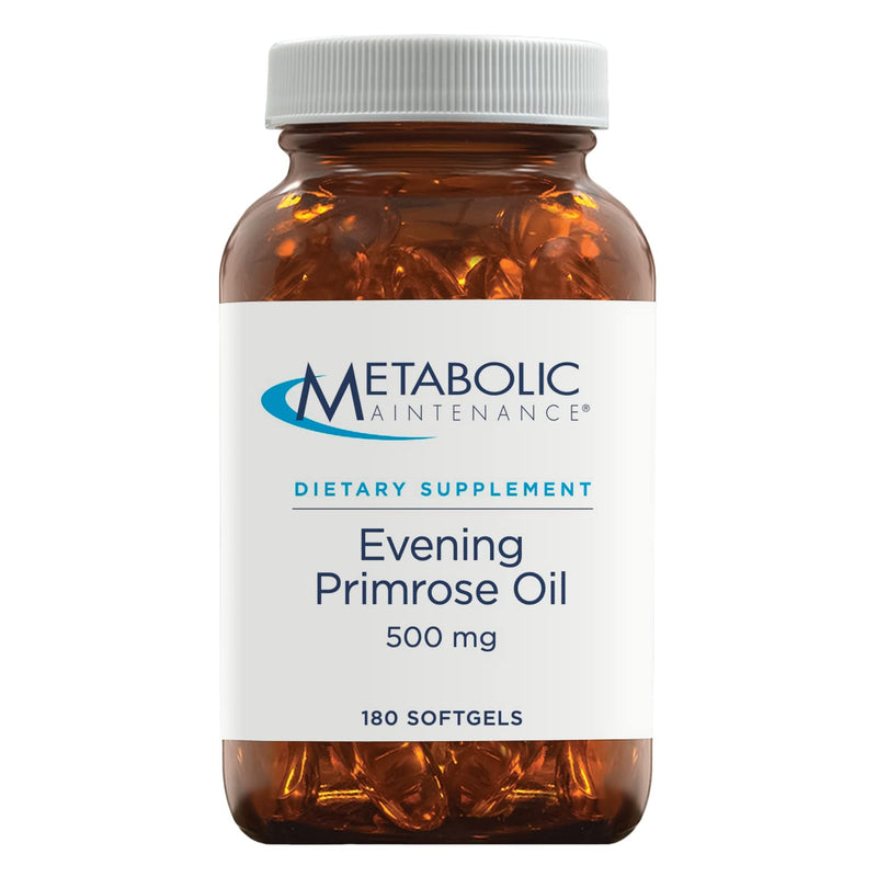 [Australia] - Metabolic Maintenance Evening Primrose Oil Capsules - 500 Milligrams, Cold Pressed GLA + LA (180 Softgels) 
