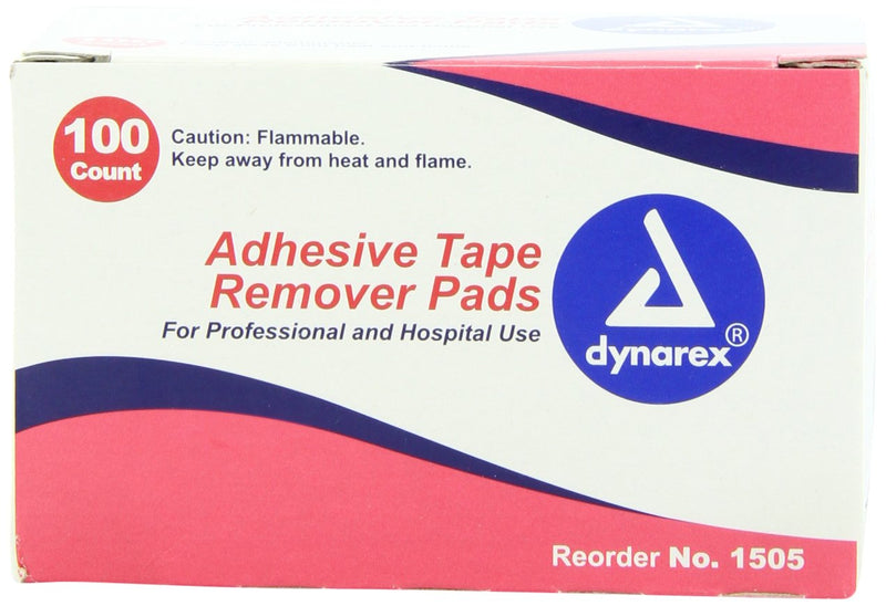 [Australia] - Dynarex Adhesive Tape Remover Pad, Assorted 100 Count 