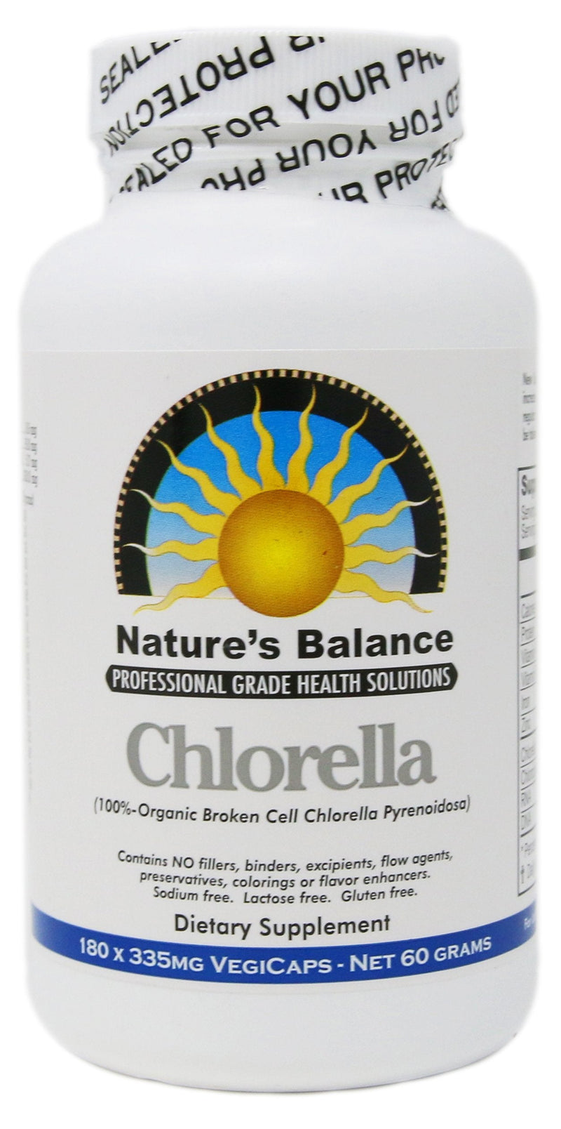 [Australia] - 100% Pure Premium Grade Chlorella Pyrenoidosa by Nature's Balance - 180 Capsules 180 Count (Pack of 1) 