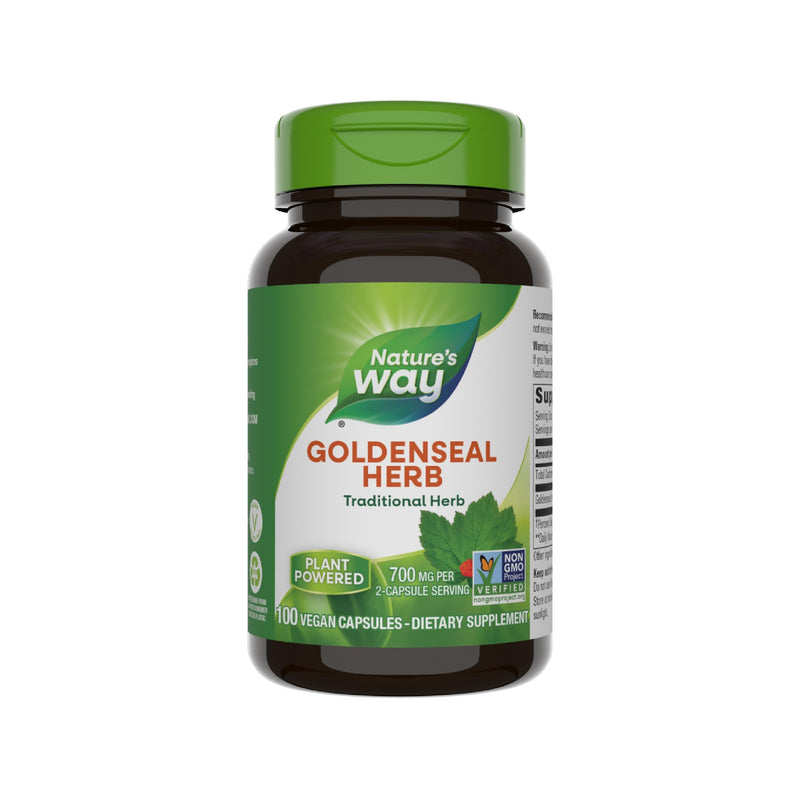 [Australia] - Nature's Way Goldenseal, Traditional Herb, 700 mg per 2-Capsule Serving, Non-GMO Project Verified, Vegan, 100 Capsules 