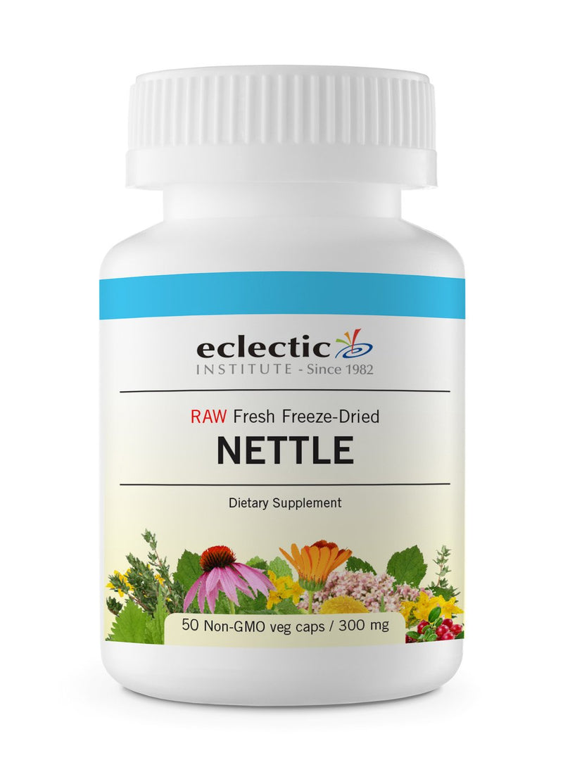[Australia] - Eclectic Herb Raw Freeze-Dried Non-GMO Nettle Leaf | Healthy Sinus Support, Histamine Response & Respiratory Wellness | 50 Veg Caps (300 mg) | US Grown, Vegan Blue 50 Count (Pack of 1) 