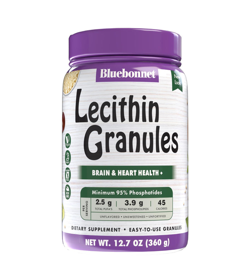 [Australia] - BlueBonnet Nutrition Super Earth Lecithin Granules, Derived From Non-GMO Soy, Gluten-Free, Vegan, Kosher Certified, No Sugar Added, 12.7 oz, Yellow, 12.7 Oz 