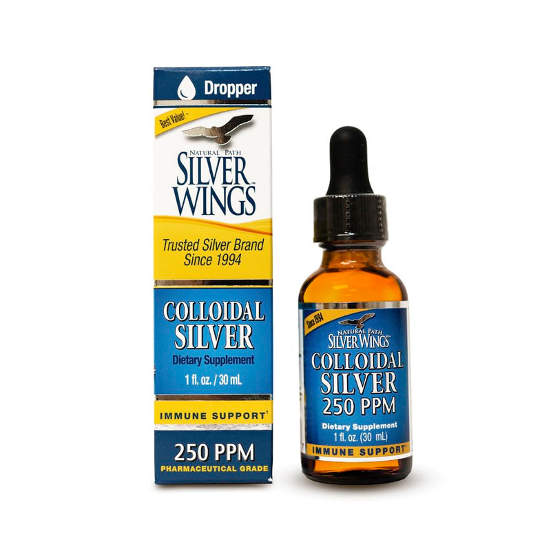 [Australia] - Natural Path Silver Wings Colloidal Silver Mineral Supplement, 250 Ppm, 1 Fluid Ounce 1 Fl Oz (Pack of 1) 