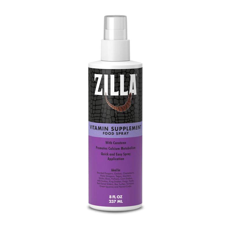 Zilla Vitamin Supplement Food Spray, with Carotene, Spray-on Multivitamin Supplement for Reptiles - PawsPlanet Australia