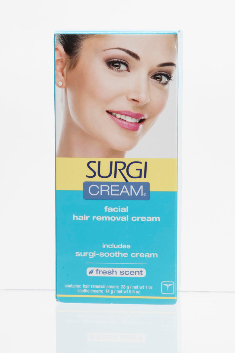 [Australia] - Surgiwax Facial Hair Removal Cream for Women - Hair Remover Cream, At-Home Depilatory for Sensitive Skin, Fresh Scent, 1 oz 