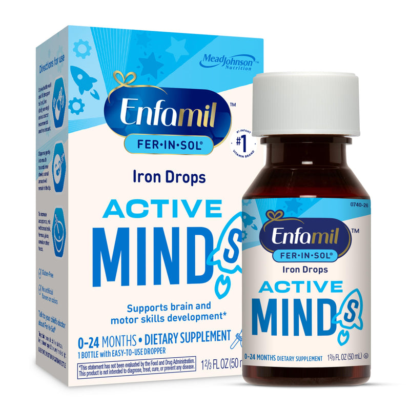 [Australia] - Enfamil Fer-In-Sol Iron Supplement Drops for Infants & Toddlers, Supports Brain Development, 50 mL Dropper Bottle 1.69 Fl Oz (Pack of 1) 