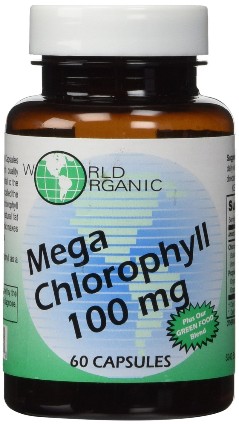 [Australia] - WORLD ORGANIC Chlorophyll 100 mg 60 Capsules, 0.02 Pound 