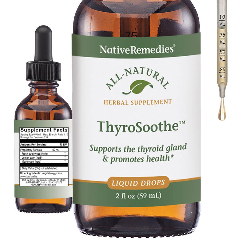 [Australia] - Native Remedies ThyroSoothe - All Natural Herbal Supplement Soothes The Thyroid Gland - Supports Systemic Balance in The Endocrine System and Thyroid Gland - 59 mL 