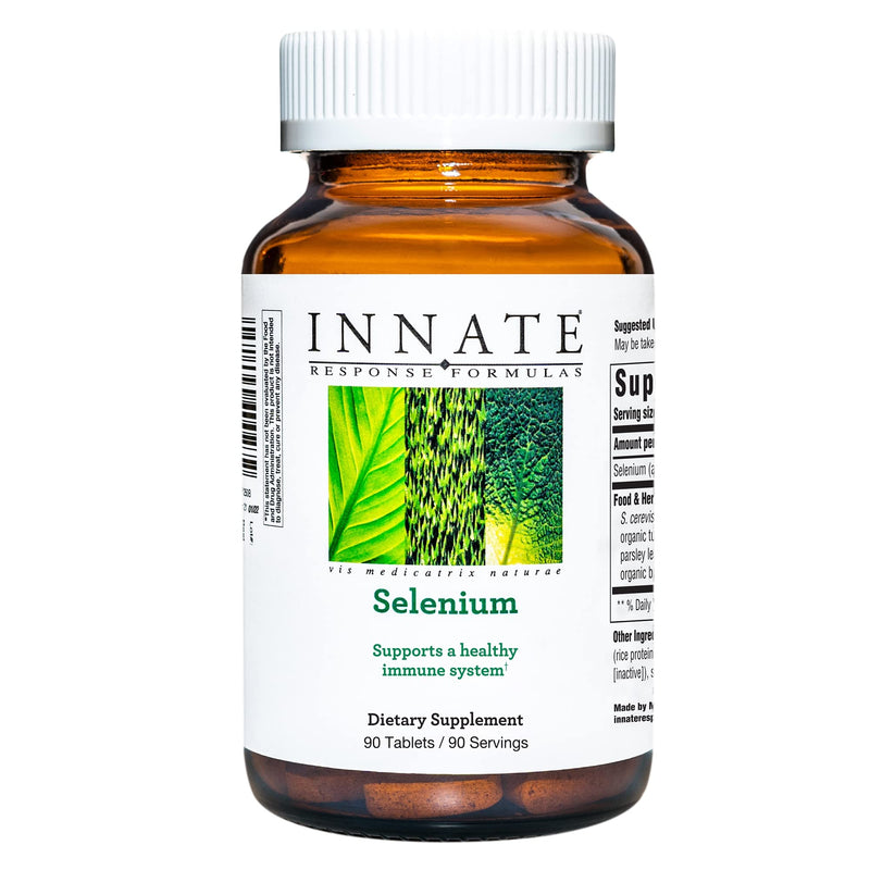[Australia] - INNATE Response Formulas Selenium - Mineral Supplement For Immune System Support - Vegan, Gluten-Free, and Non-GMO - Made Without 9 Food Allergens - 90 tablets (90 Servings) 