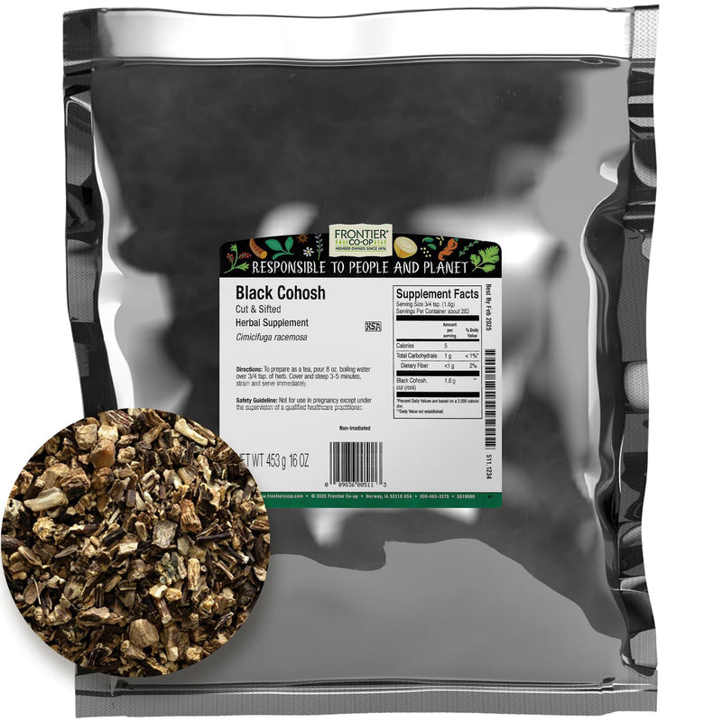 [Australia] - Frontier Co-op Cut & Sifted Wildcrafted Black Cohosh Root 1lb 