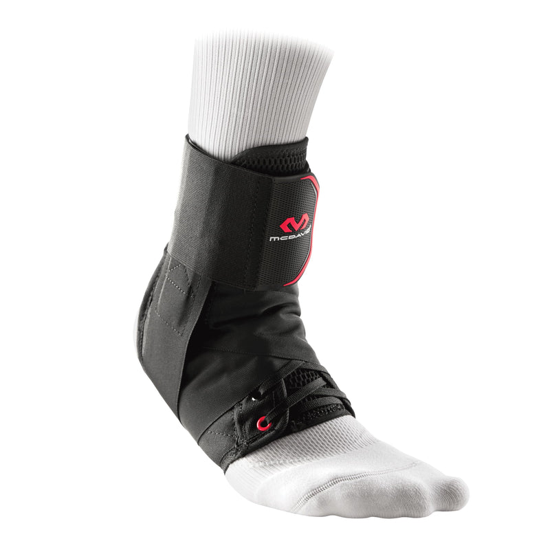 [Australia] - McDavid Ankle Brace w/Cross Straps, Maximum Support, Comfortable Compression & Breathable Design, Injury Recovery Large 