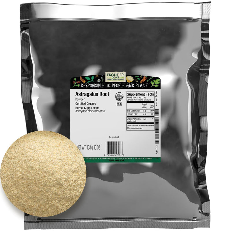 [Australia] - Frontier Co-op Organic Powder Astragalus Root 1lb 