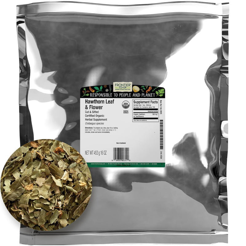 [Australia] - Frontier Co-op Organic Cut & Sifted Hawthorn Herb 1lb 