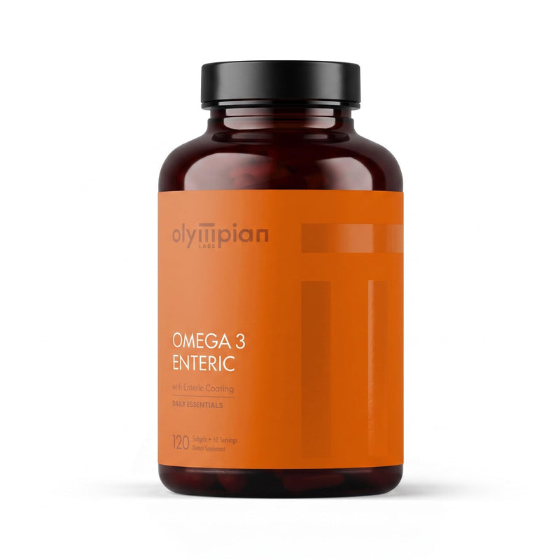 Olympian Labs Enteric Coated Omega 3 Fish Oils, 2000 mg per serving/ 60 servings, 120 Softgels Entric Coated - 2000mg 120 Count (Pack of 1)