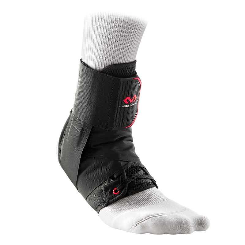 [Australia] - McDavid Ankle Brace Ultralight for Sprained Ankle, Figure 8 Ankle Braces, Lace up Ankle Brace, Ankle Braces for Men and Women, Ankle Support Brace and Stabilizer Medium Black 