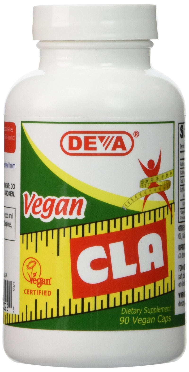 [Australia] - DEVA Vegan Vitamins Conjugated Linoleic Acid (CLA), from NON-GMO Safflower Oil, 90 Capsules, 1-Pack 90 Count (Pack of 1) 