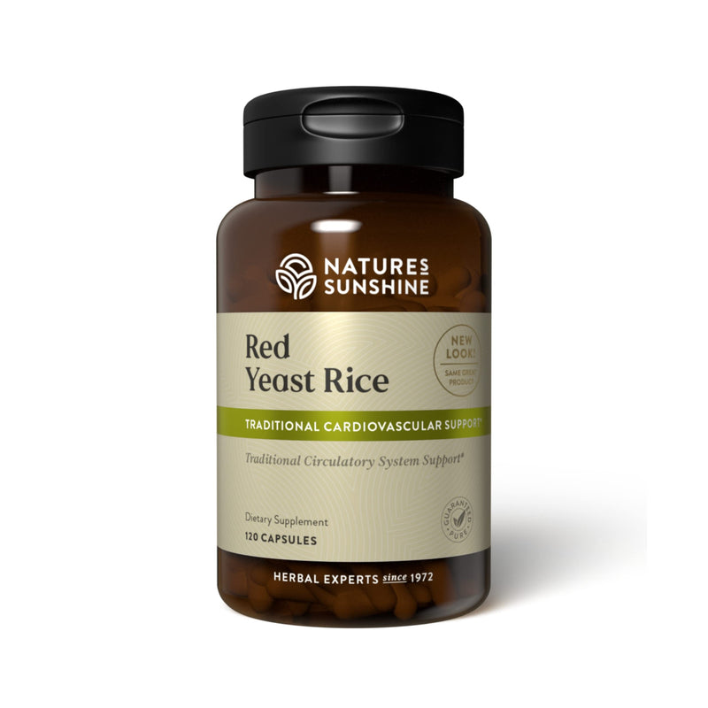 [Australia] - Nature's Sunshine Red Yeast Rice, 120 Capsules, Kosher | Helps Support the Production of Good Cholesterol in the Liver and Supports the Circulatory System 