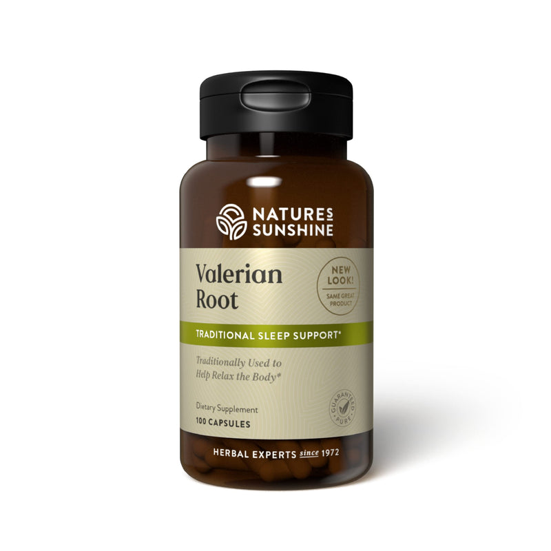 [Australia] - Nature's Sunshine Valerian Root, 100 Capsules | Herbal Supplement Promotes Relaxation, Supports Sleep, and Delivers Natural Nervous System Support 