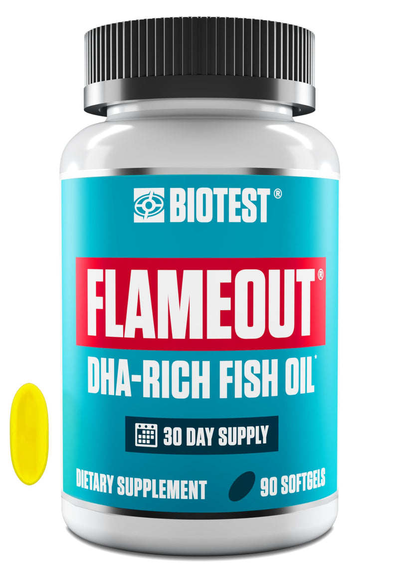 [Australia] - Biotest Flameout DHA-Rich Fish Oil - 4200 mg Omega-3 - Pharmaceutical Grade DHA & EPA - 90 Softgels (30 Day Supply) 90 Count (Pack of 1) 
