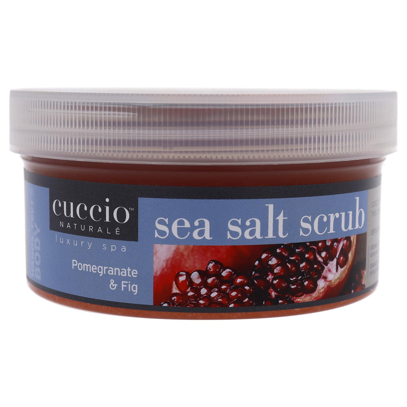 [Australia] - Cuccio Naturale Sea Salt Scrub - Gently Exfoliates To Remove Dead Skin Cells - Leaves Skin Supple, Radiant And Youthful Looking - Paraben And Cruelty Free - Pomegranate And Fig - 19.5 Oz 