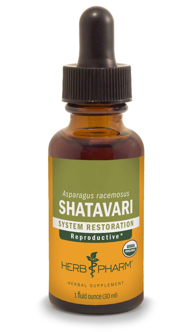 [Australia] - Herb Pharm Certified Organic Shatavari Liquid Extract for Female Reproductive System Support - 1 Ounce 1 Fl Oz (Pack of 1) 